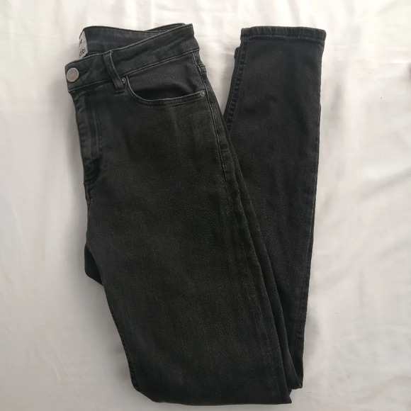 Acne Studios Skin 5 Skinny Jeans in "Used Black" Ankle Crop 26 (2) - Picture 15 of 16